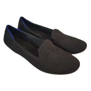 ROTHY'S The Loafer Black Blue Slip On Round Toe Flats Comfort Shoes Sz 8 Women's